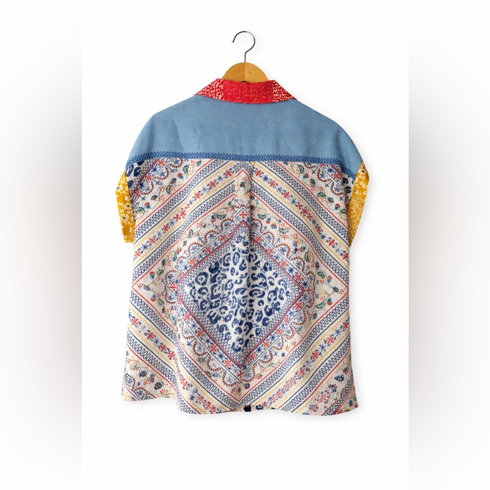 John Mark Embroidered Boho Button Down Shirt Wome… - image 3